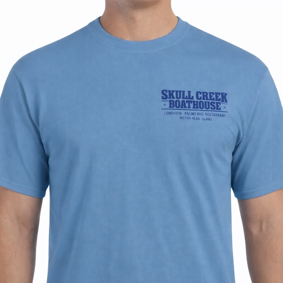 Hilton Head Island Skull Creek Boathouse Good Buoy Dog Tee XL Blue HHI Shirt - Picture 2 of 6